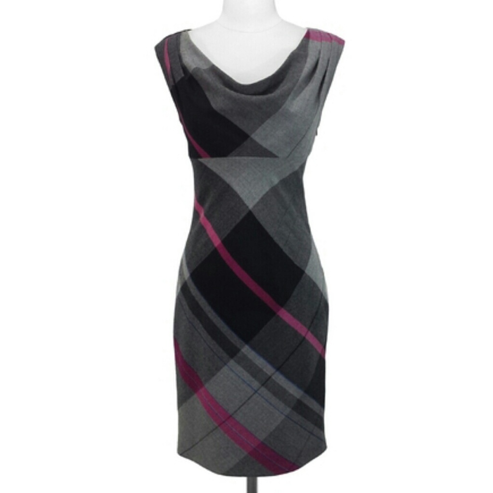 Anne Klein Drape Neck Dress